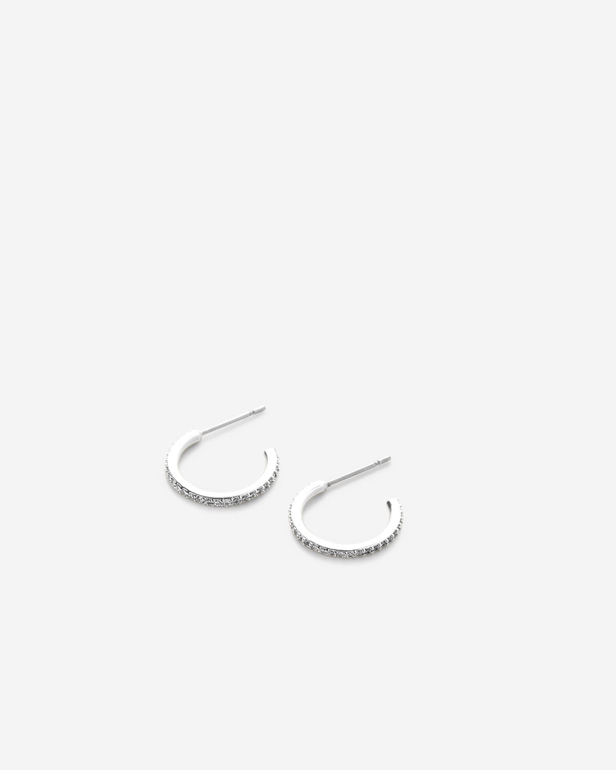 Bryan Anthonys Layers of You Silver Simplicity Pave Hoops Macro