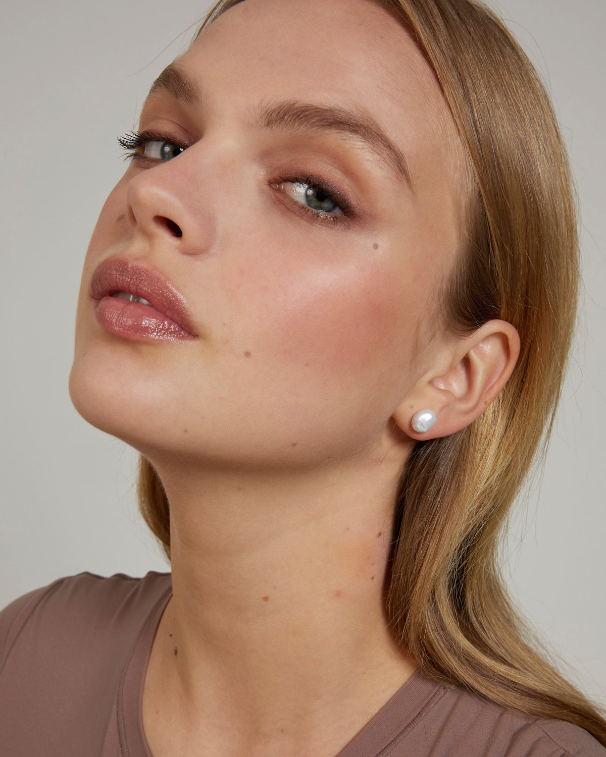 Bryan Anthonys Grit Bold Stud Earrings On Model