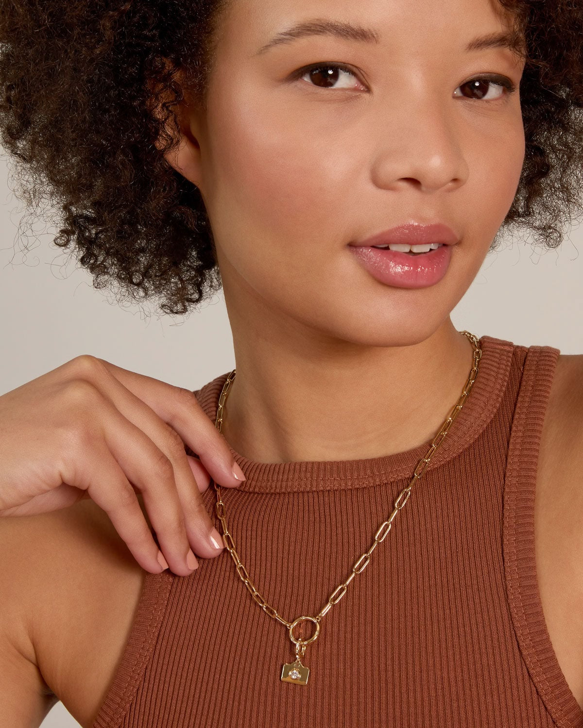 Bryan Anthonys Stories of You Gold Capture Life Charm On Model