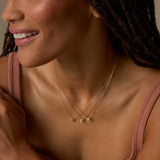 Bryan Anthonys Just For You Gold Initial Necklace On Model