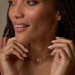 Bryan Anthonys Just For You Gold Initial Necklace On Model