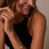 Bryan Anthonys Squad Crystal Bracelet in Gold On Model
