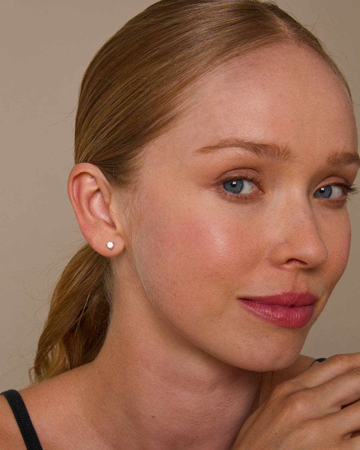 Bryan Anthonys Squad Crystal Stud Earrings on Model