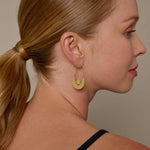 Bryan Anthonys Squad Hoop Earrings in Gold On Model