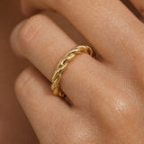 The Becoming Dainty Rope Stacking Ring