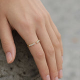 The Becoming Open Pavé Stacking Ring