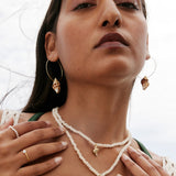 Bryan Anthonys Listen Beaded Necklace On Model