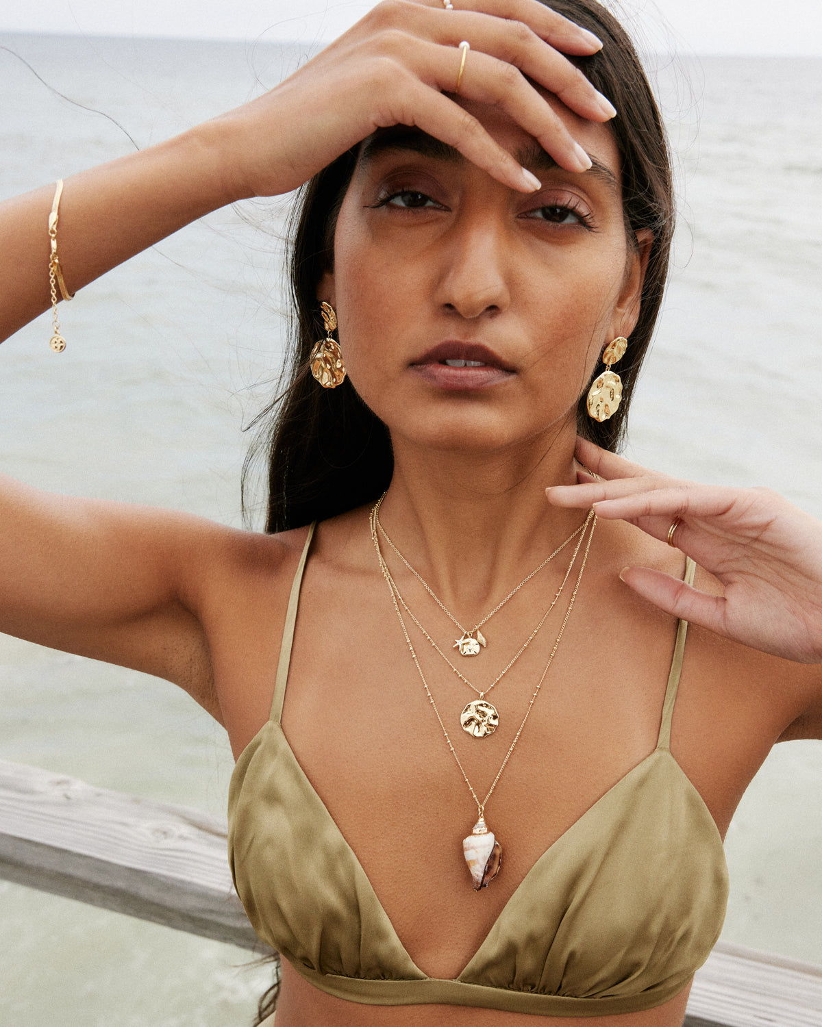 Bryan Anthonys Listen Pendant Necklace On Model