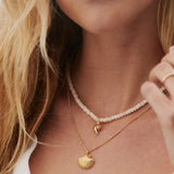 Bryan Anthonys Listen Beaded Necklace On Model