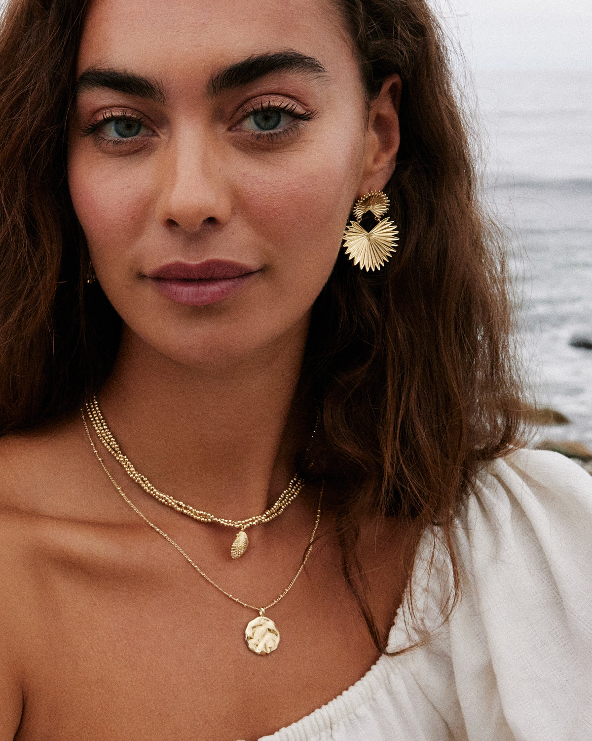 Bryan Anthonys Breathe Statement Earrings On Model