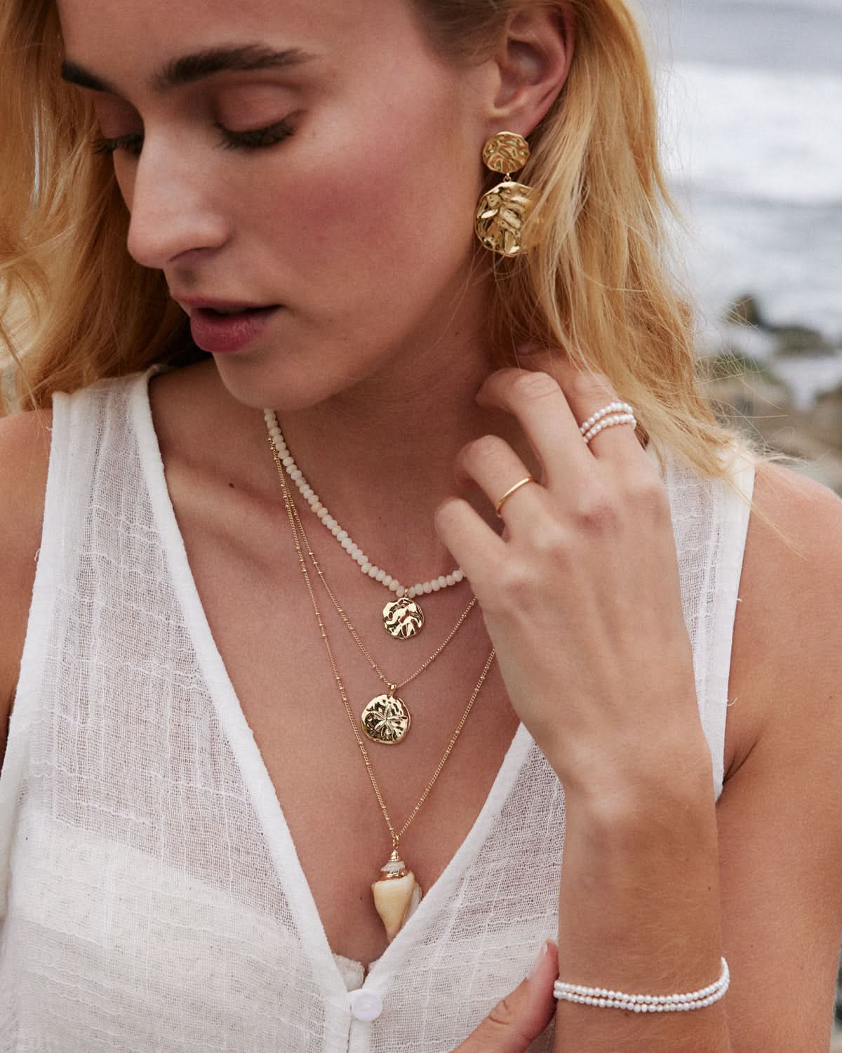 Bryan Anthonys Sea Seeker Pendant Necklace On Model