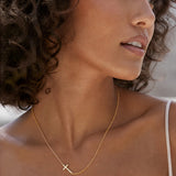 Held Cross Necklace