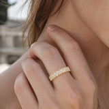 The Becoming Sunburst Stacking Ring