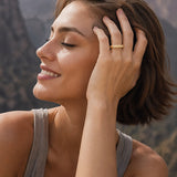 The Becoming Pavé Twist Stacking Ring
