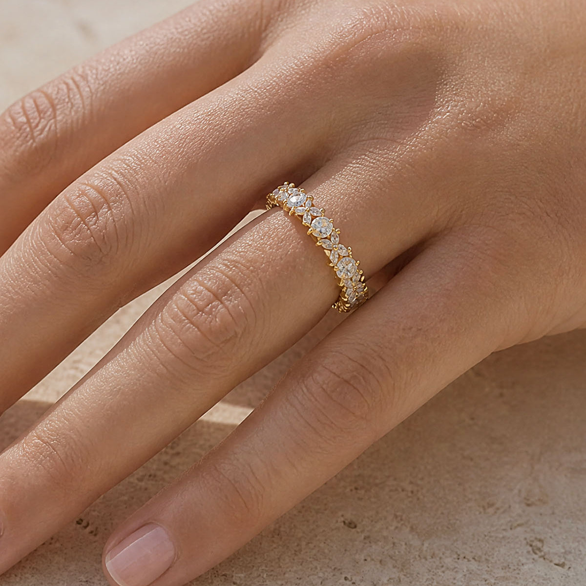 The Becoming Twilight Crystal Stacking Ring
