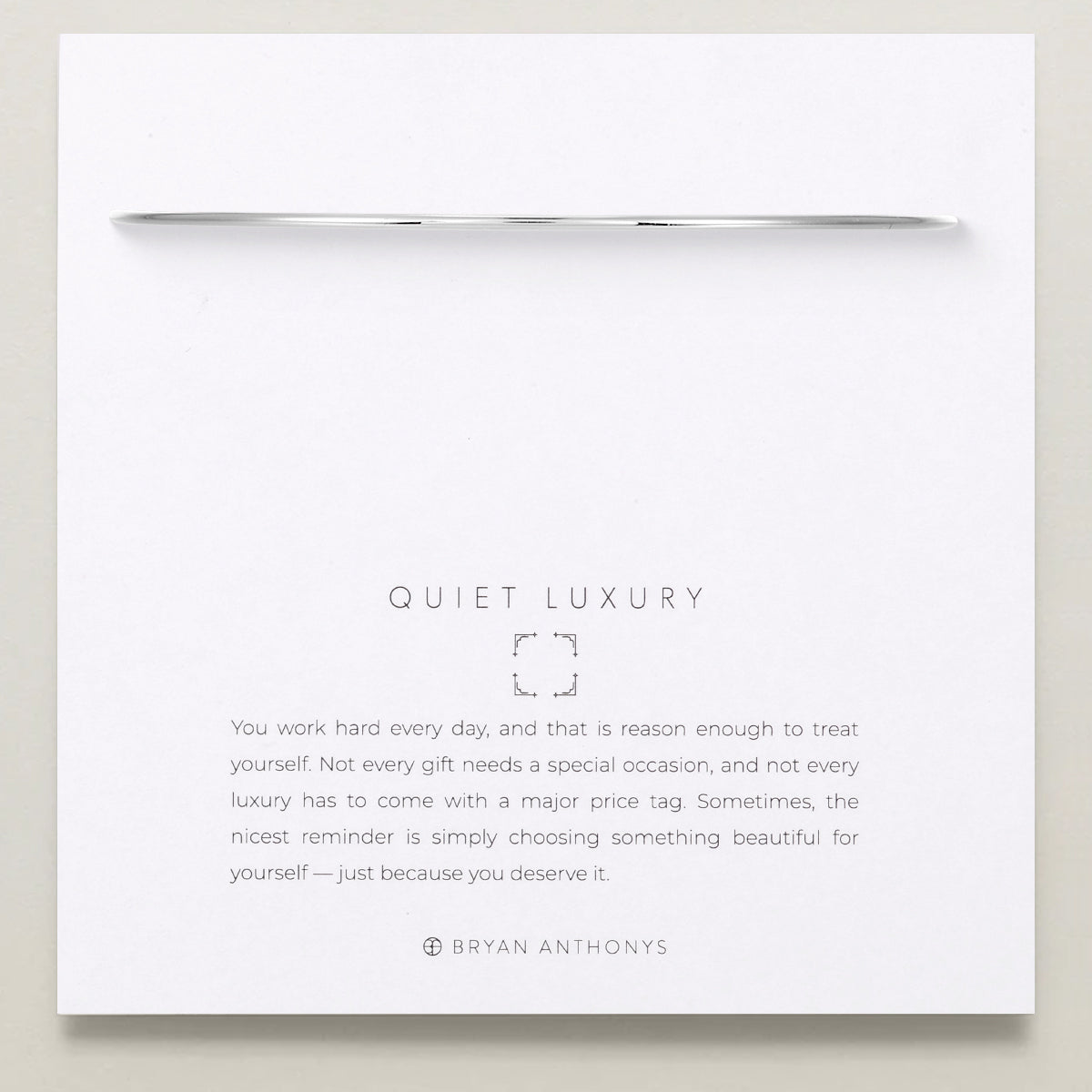 Quiet Luxury Classic Bangle
