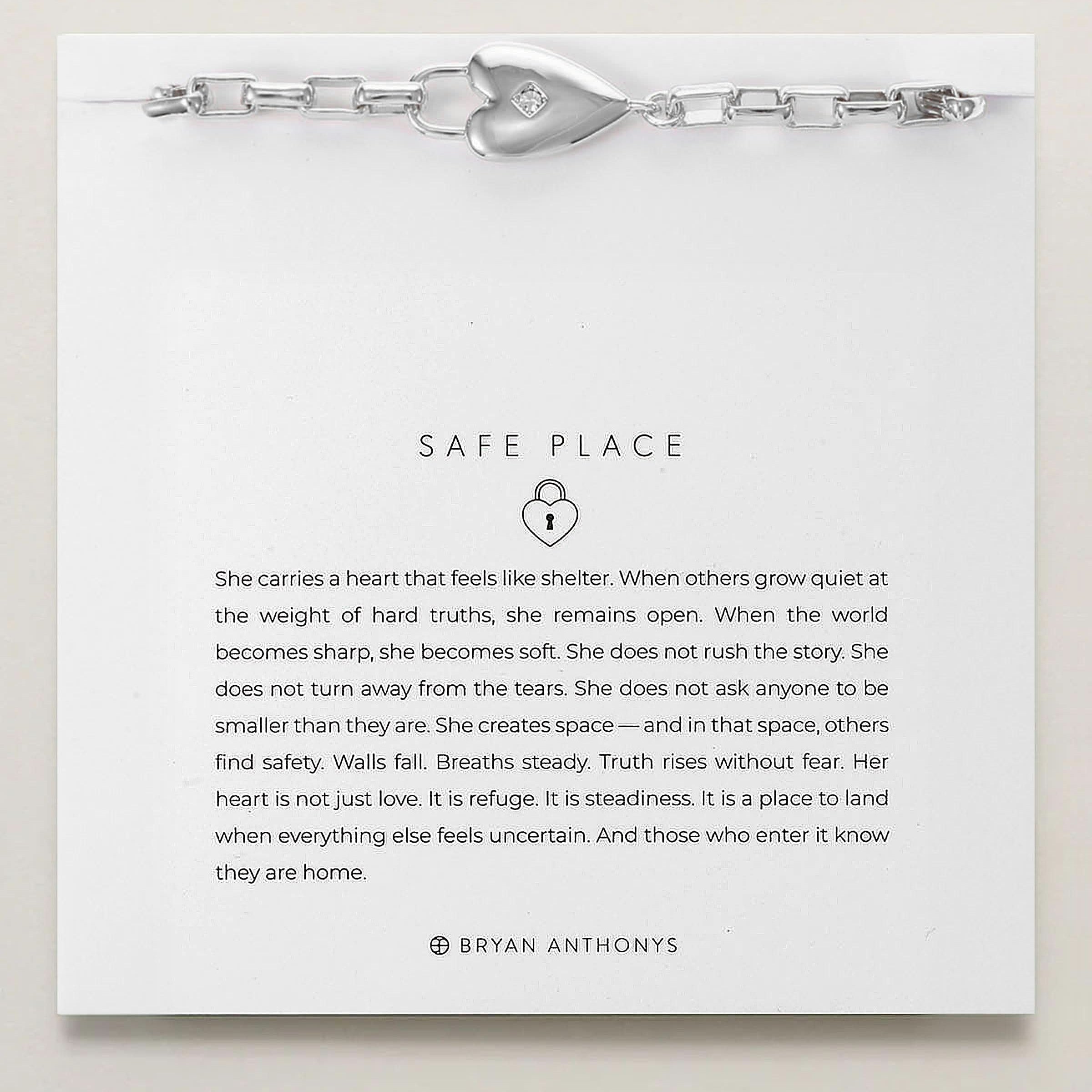 Safe Place Heart Bracelet