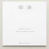 Speed Dial Stud Earrings