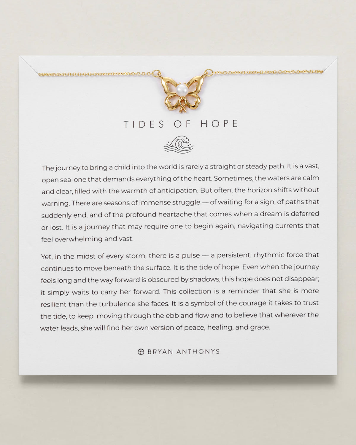 Tides of Hope Butterfly Necklace