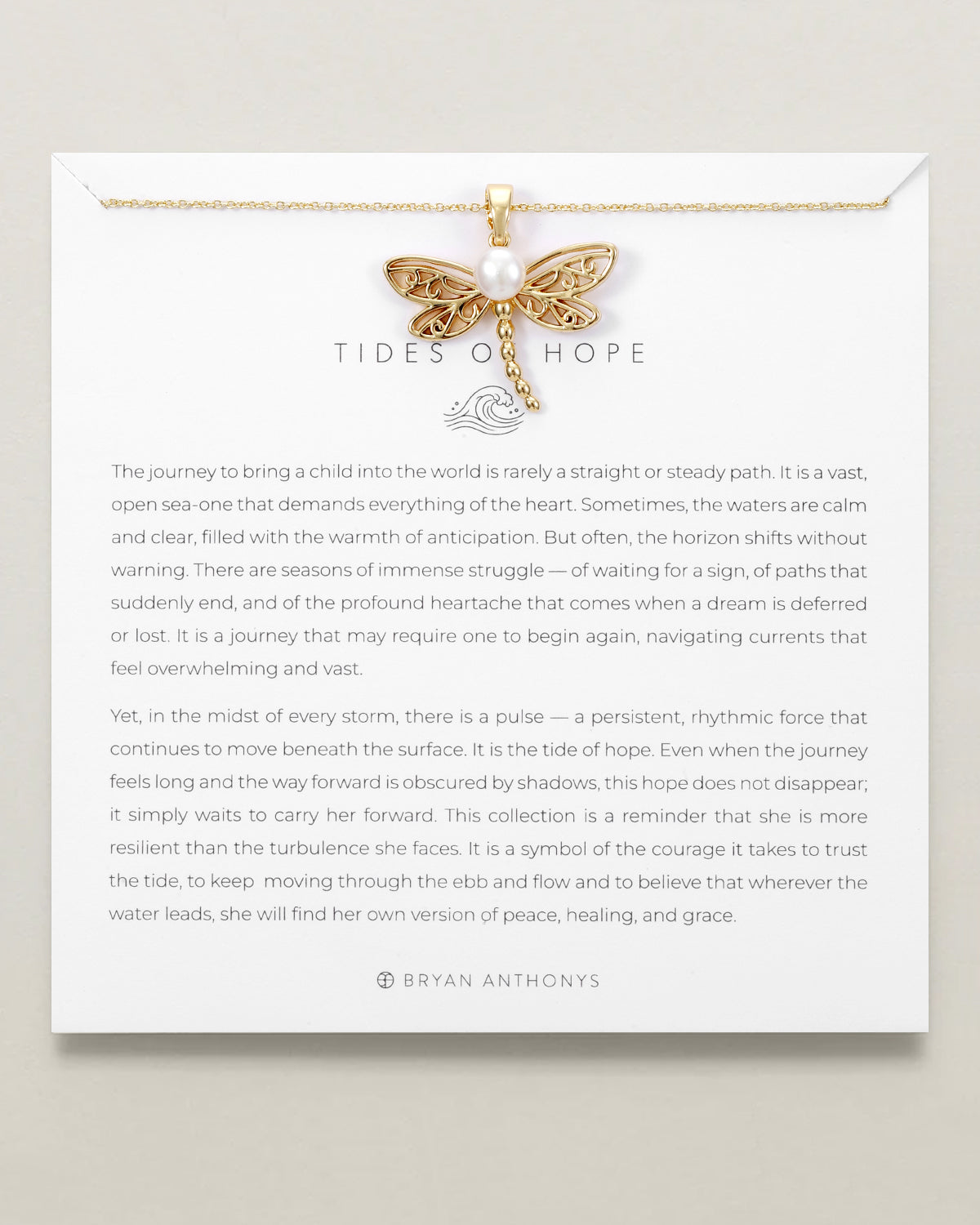 Tides of Hope Dragonfly Necklace