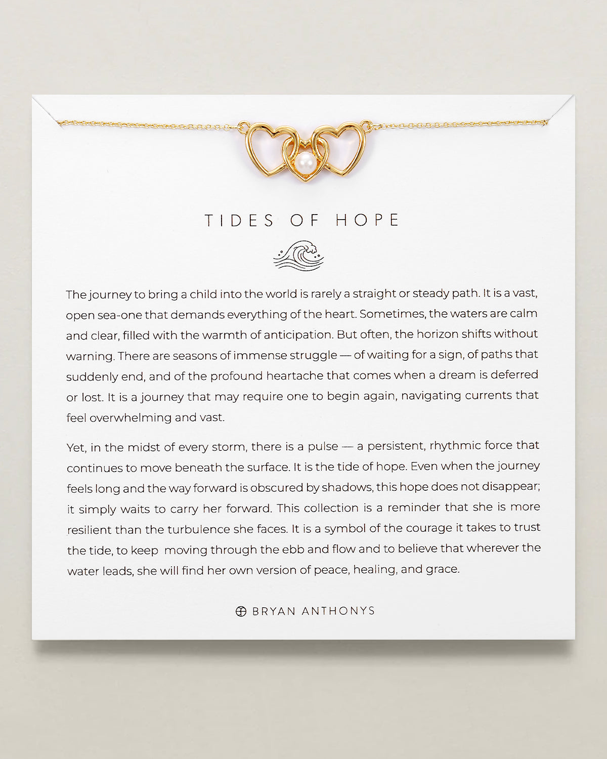 Tides of Hope Three Hearts Necklace