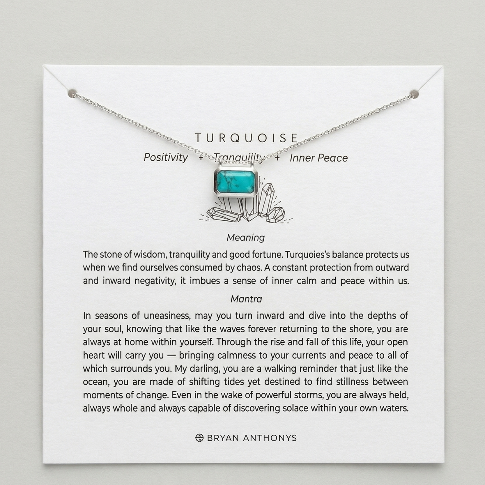 Healing Stone Necklace Turquoise