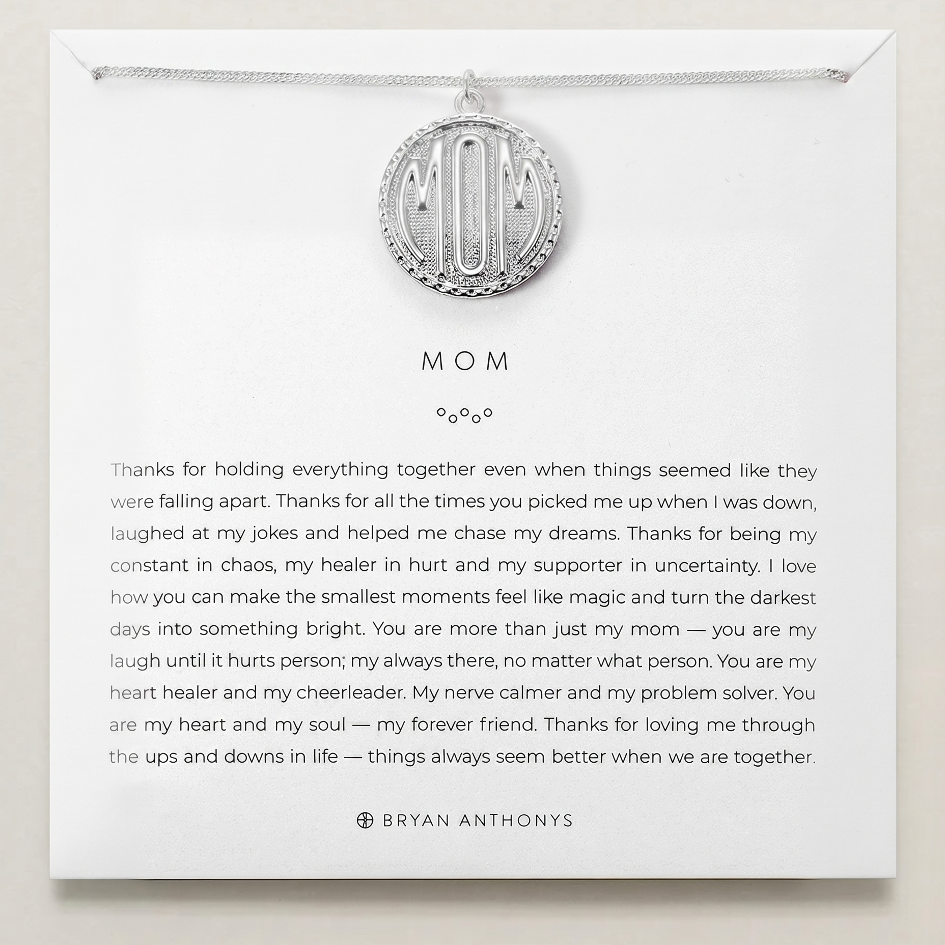 Mom Heirloom Coin Necklace