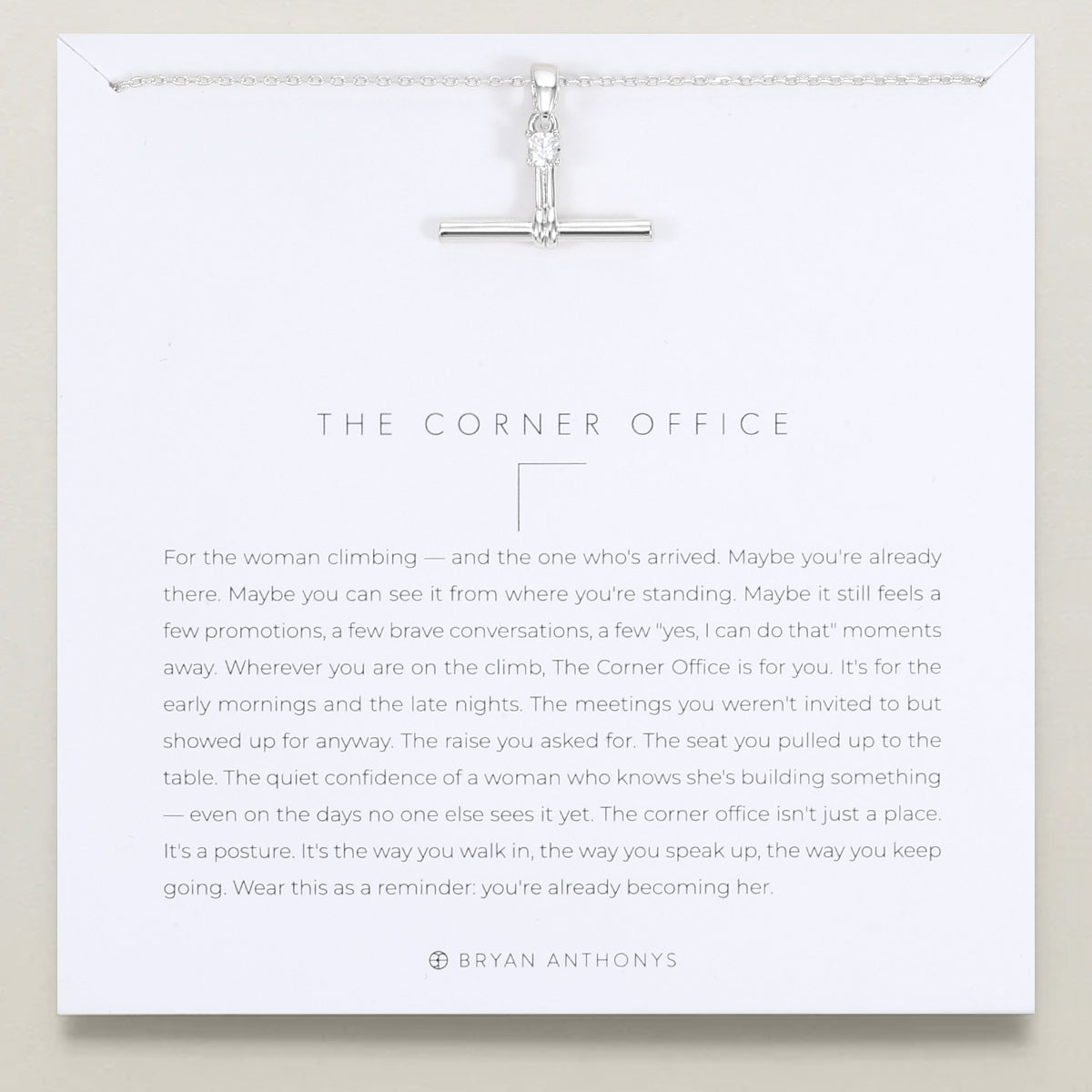 The Corner Office T-Bar Necklace