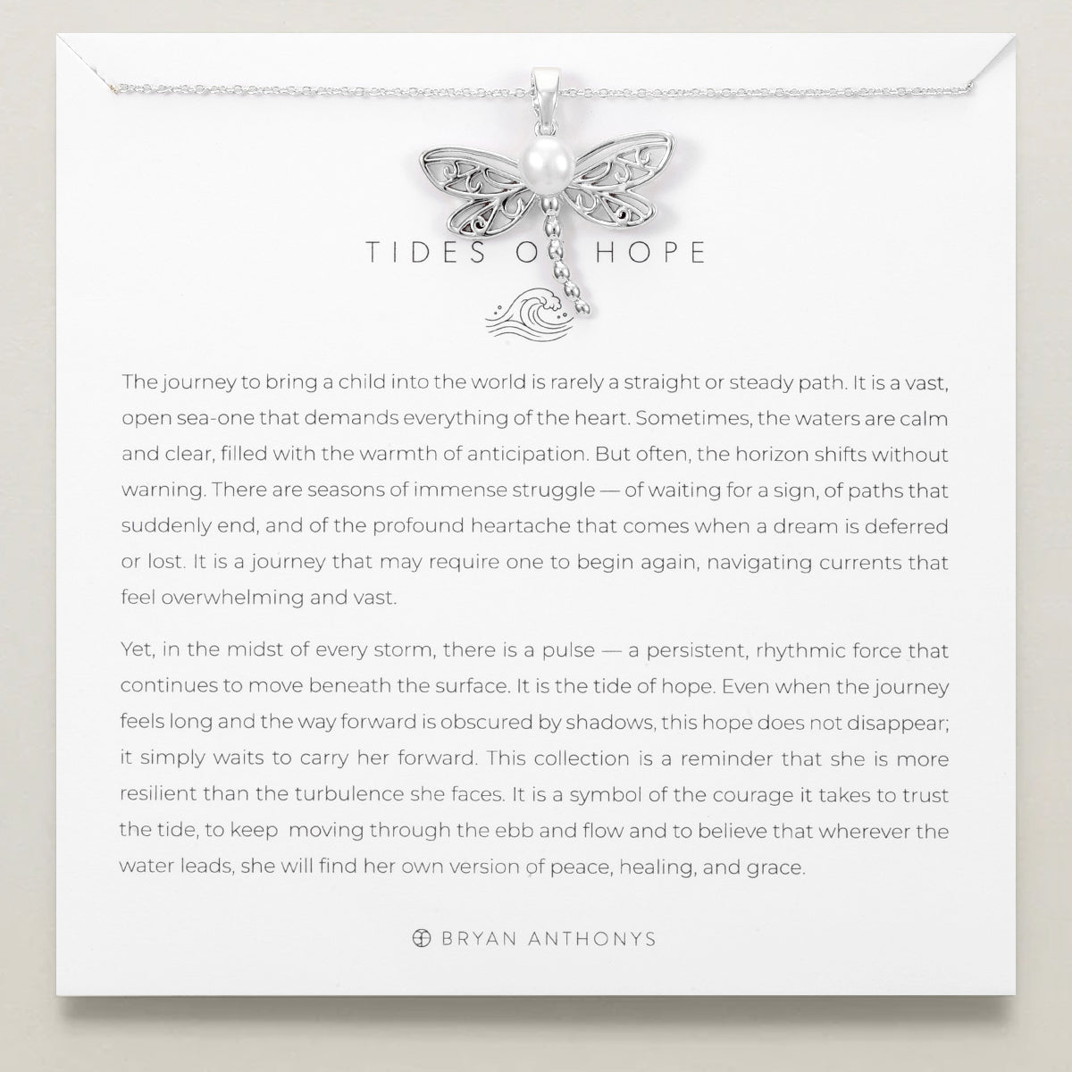 Tides of Hope Dragonfly Necklace