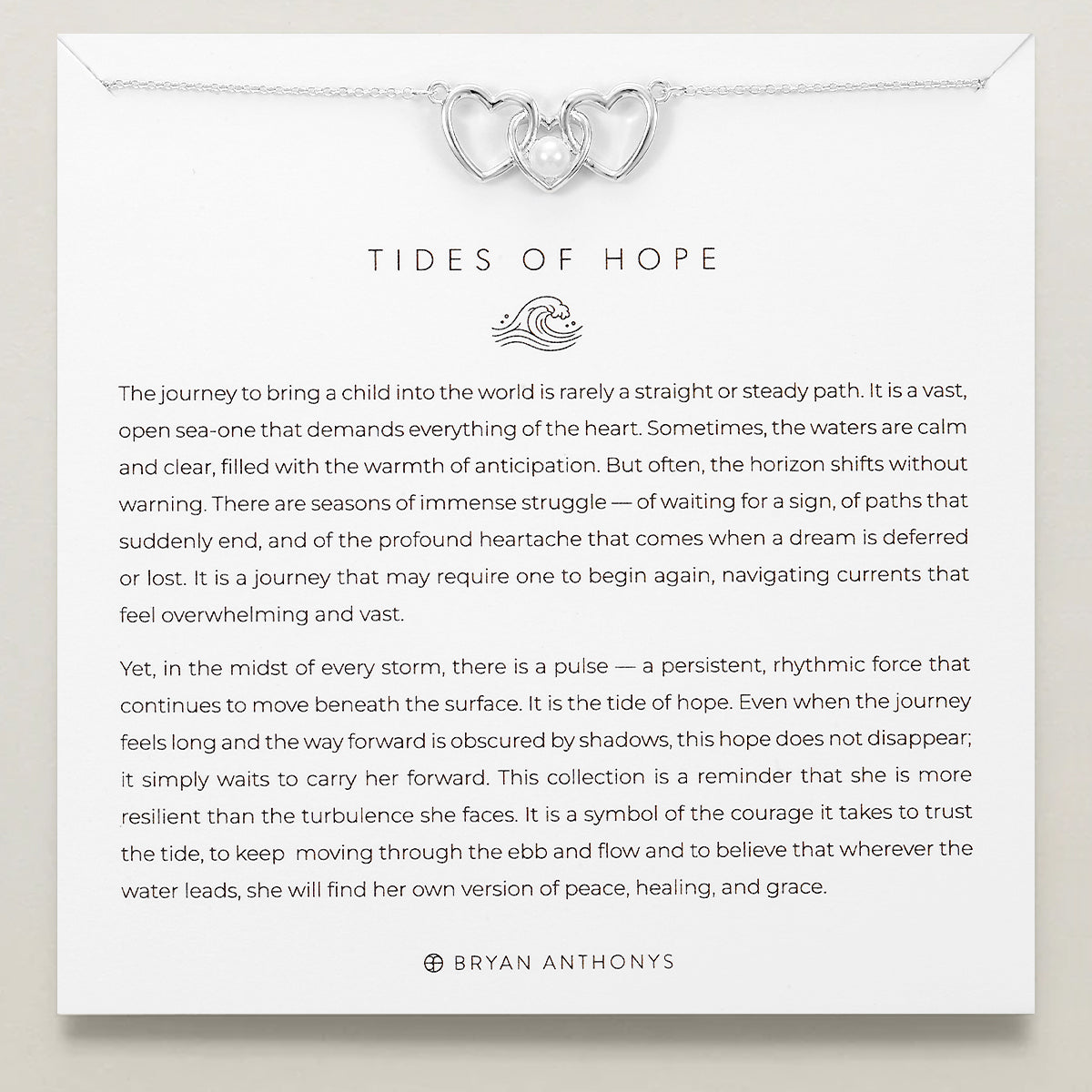 Tides of Hope Three Hearts Necklace