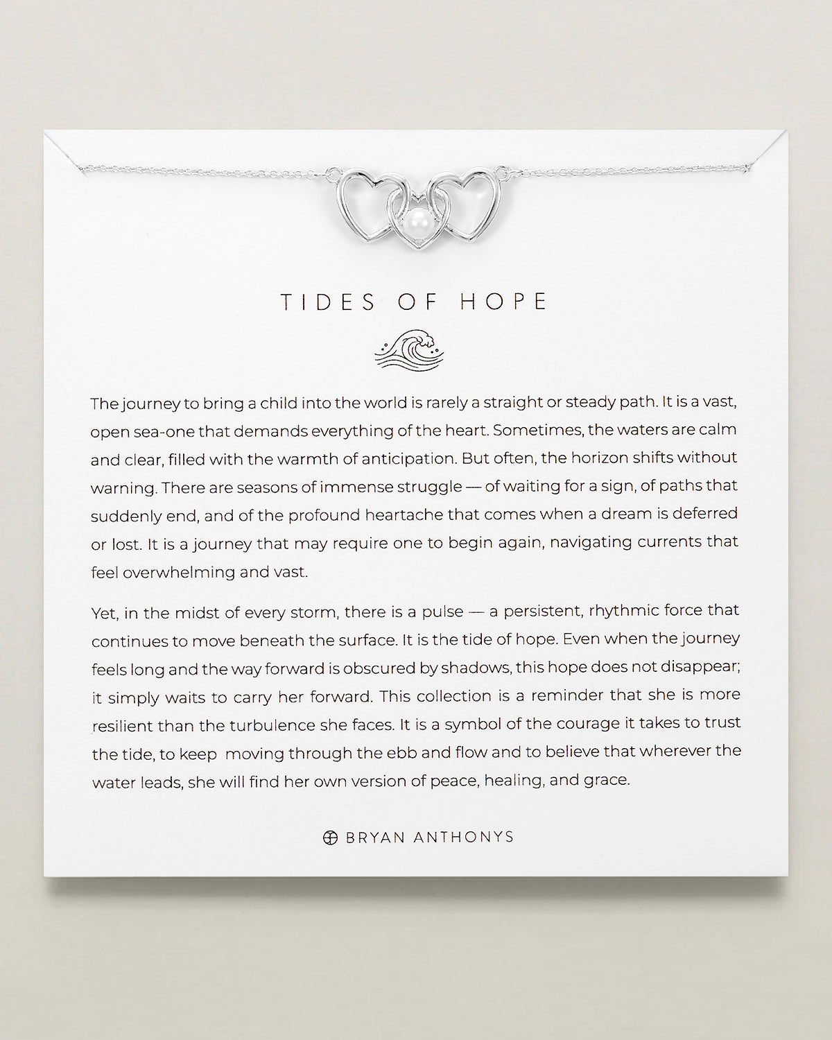Tides of Hope Three Hearts Necklace