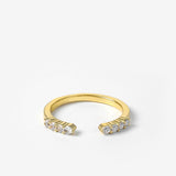 The Becoming Open Pavé Stacking Ring