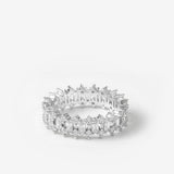 The Becoming Marquise Double Pavé Stacking Ring