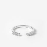 The Becoming Open Pavé Stacking Ring