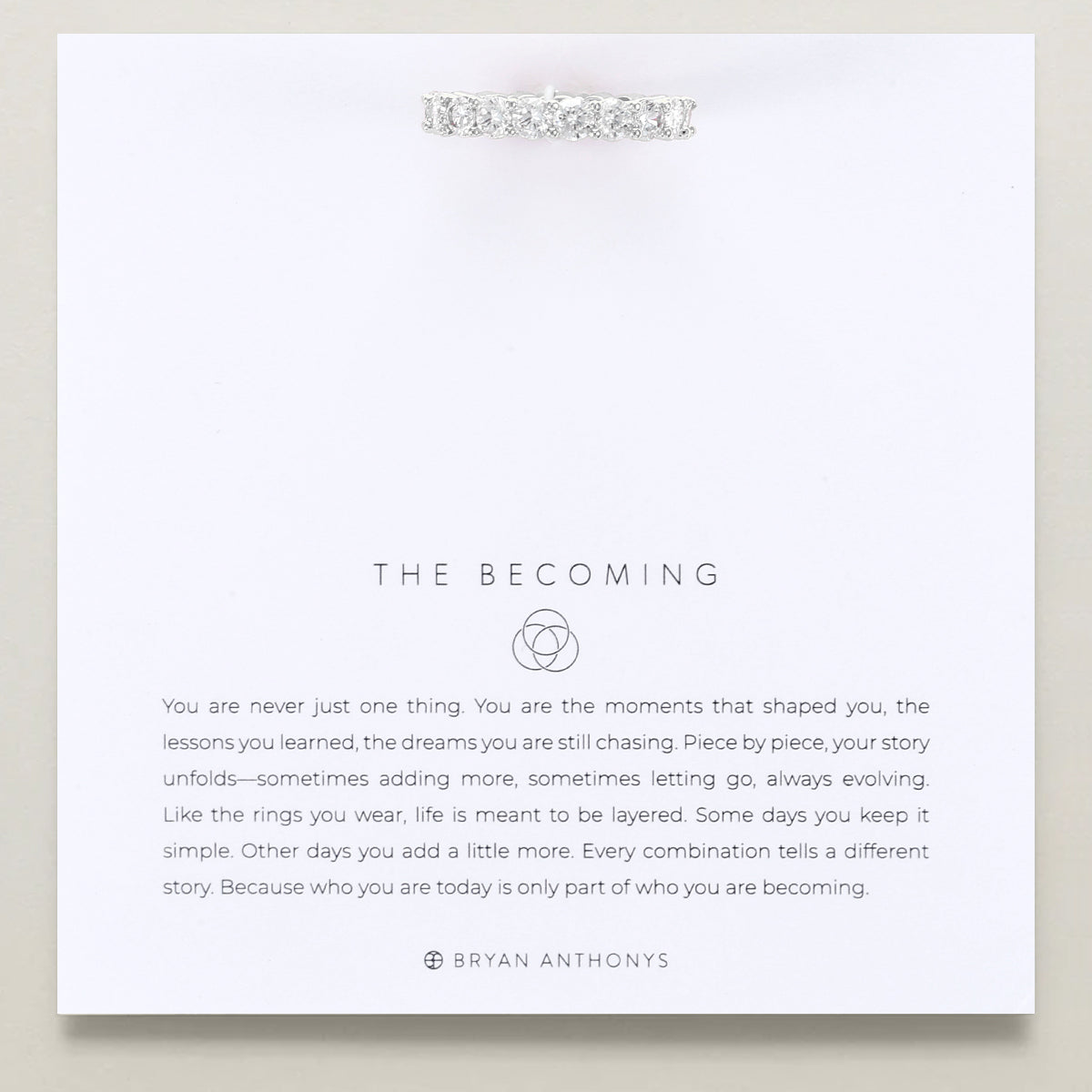 The Becoming Pavé Stacking Ring