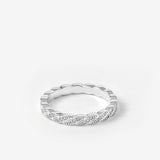 The Becoming Pavé Twist Stacking Ring
