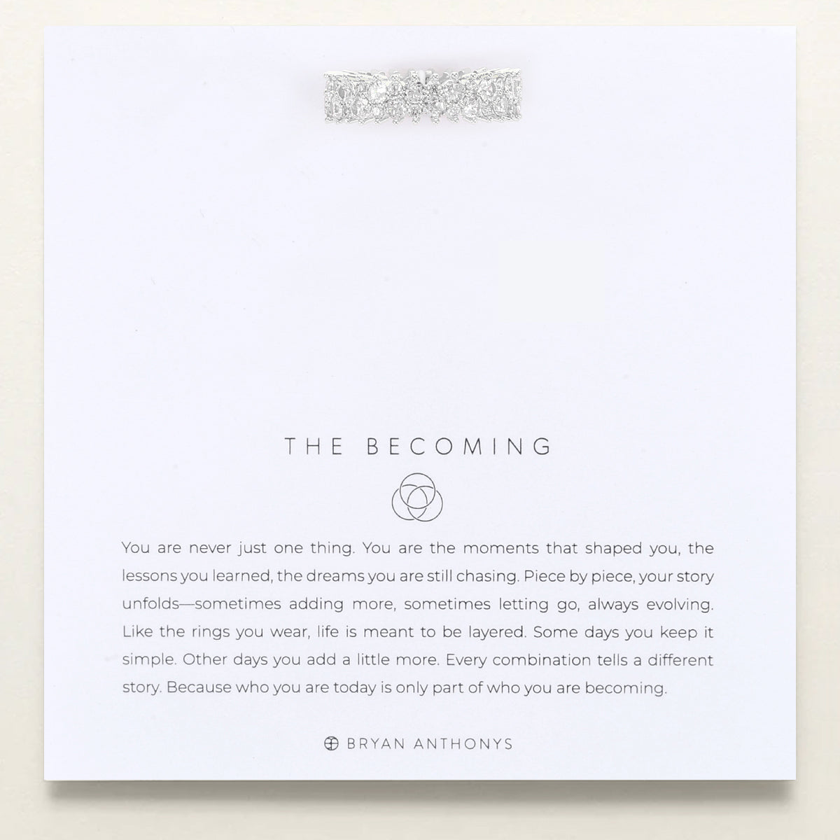The Becoming Sunburst Stacking Ring