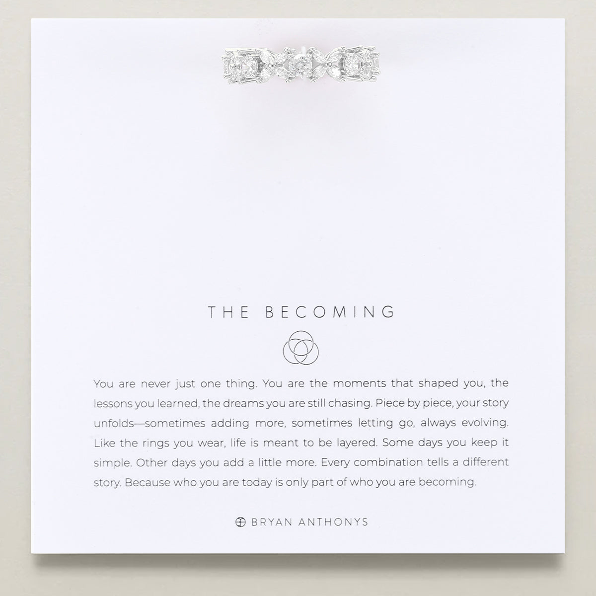 The Becoming Twilight Crystal Stacking Ring