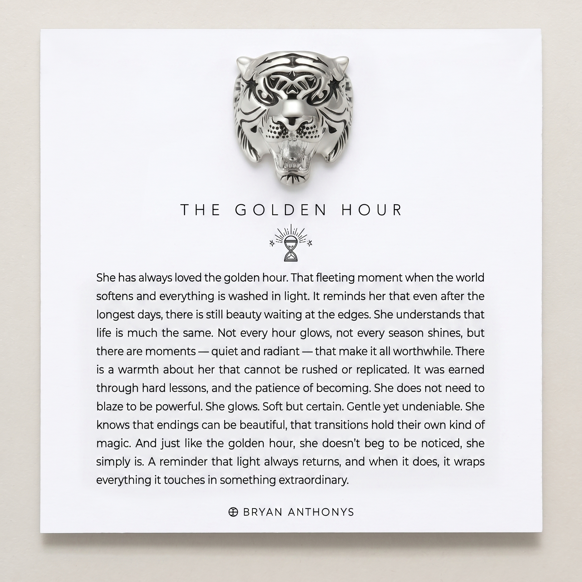 The Golden Hour Tiger Ring
