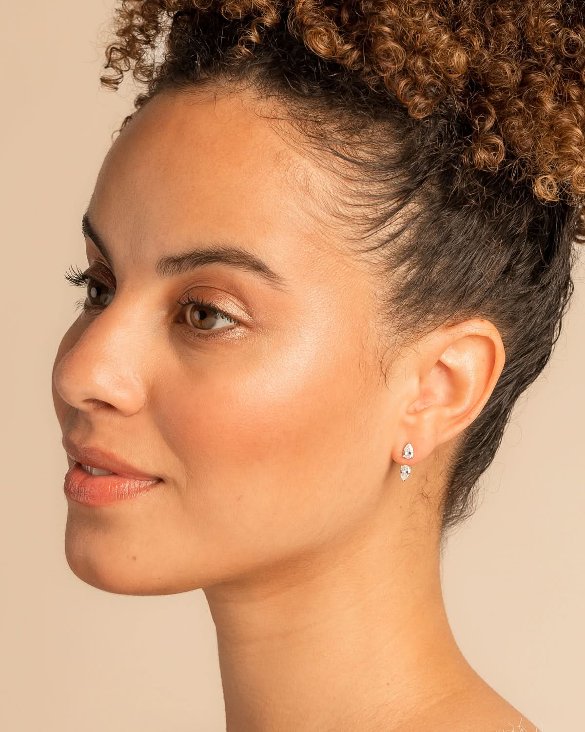 Bryan Anthonys Radiance Collection Pear Cut Ear Jackets On Model