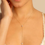 Bryan Anthonys Radiance Collection Pear Cut Lariat Necklace On Model