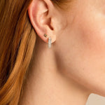 Bryan Anthonys Radiance Collection Baguette Stud Earrings On Model