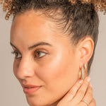 Bryan Anthonys Unstoppable Pave Midi Hoops On Model