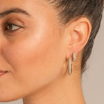 Bryan Anthonys Unstoppable Pave Midi Hoops On Model