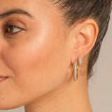 Bryan Anthonys Unstoppable Pave Midi Hoops On Model