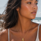 Sea Seeker Metal Shell Necklace