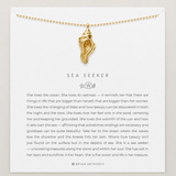 Sea Seeker Metal Shell Necklace