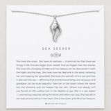 Sea Seeker Metal Shell Necklace