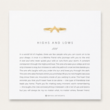 Highs & Lows Up Arrow Ring
