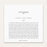 Highs & Lows Down Arrow Ring